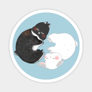 Yin yang Sean Claude Sleeping | Bunniesmee Magnet